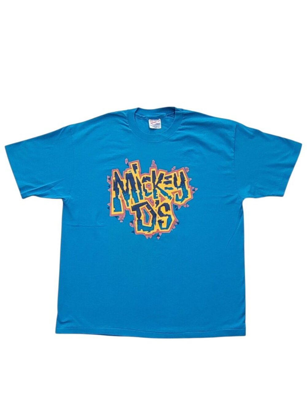 Vintage McDonalds Mickey D's Graphic Tee Single Stitch Hanes Heavyweight USA